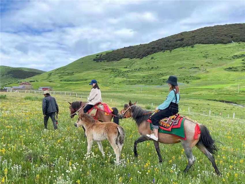 游客在祝?；êｓw驗(yàn)騎馬  任剛.jpg