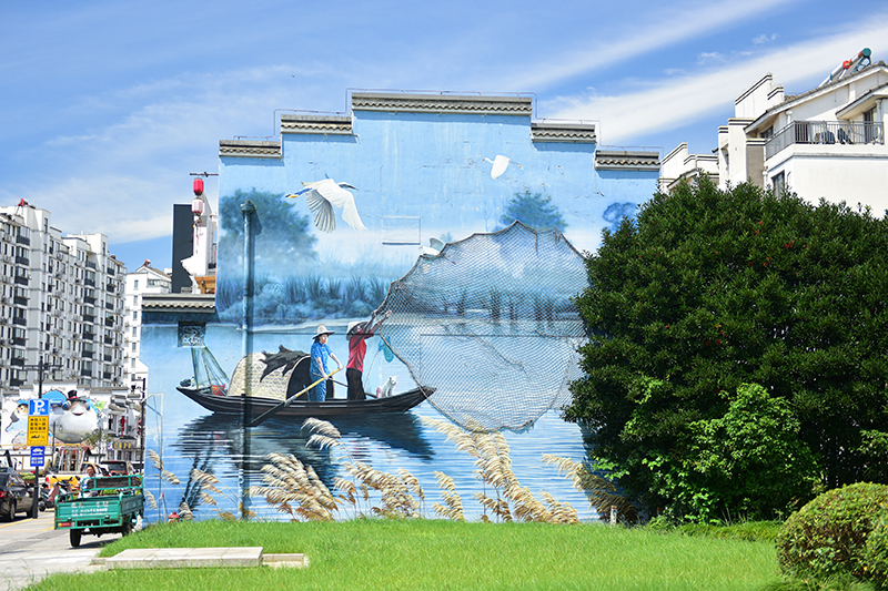 2020年8月2日拍攝的江蘇省張家港市永聯(lián)村。