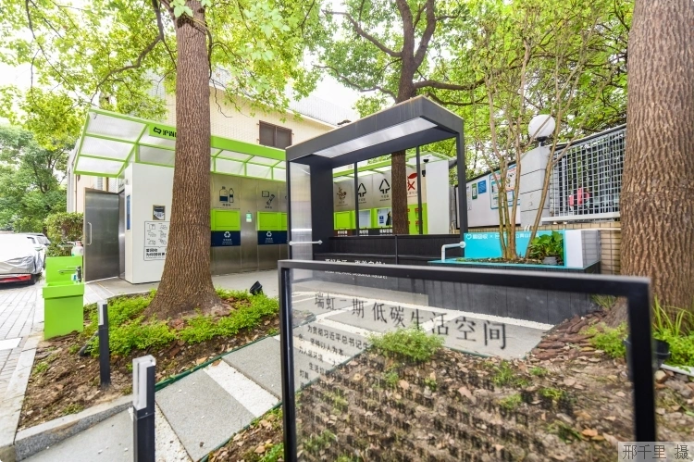 上海市瑞虹二期小區(qū)的低碳生活空間。本報記者 邢千里攝